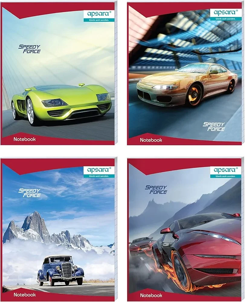 Premium School Notebooks - Sports Car Design